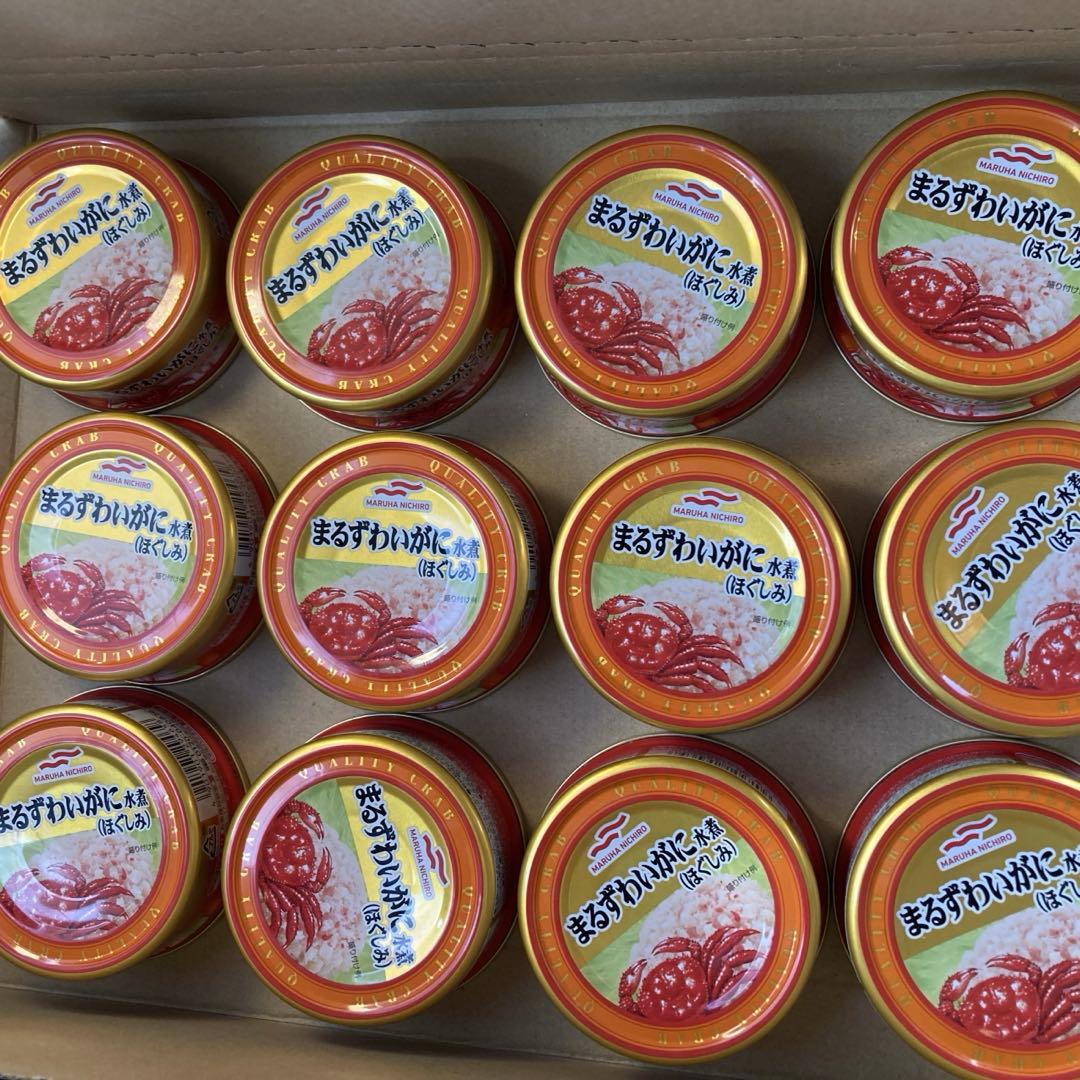 カニ缶　まるずわいがに　ほぐしみ　マルハニチロ　36個セット