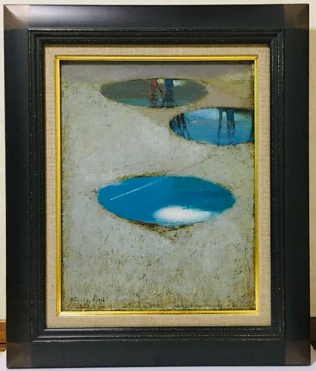 ヒコー雲　油絵　F6(410×318mm)