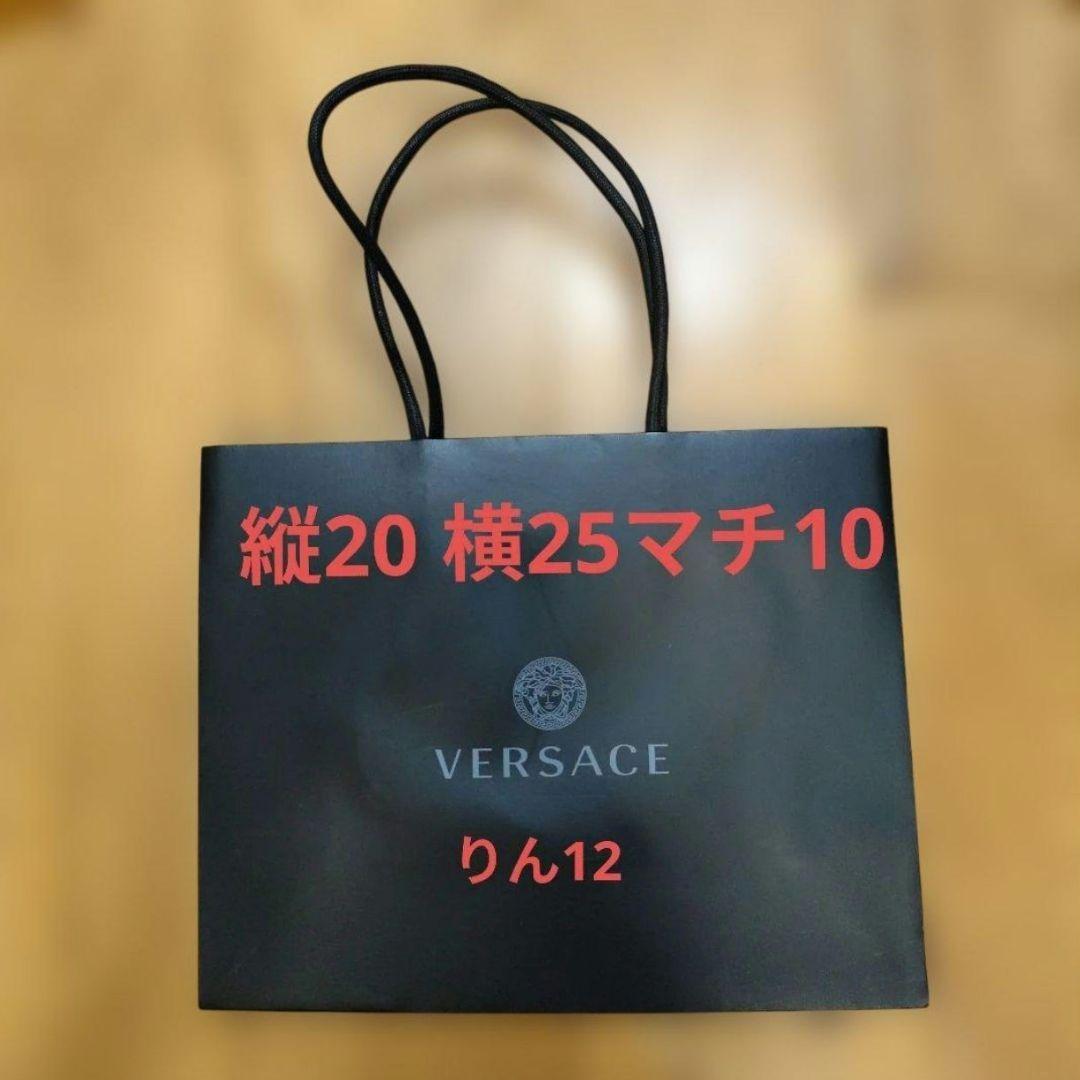 紙袋　ショッパー　VERSACE　ギフト　手提げ　プレゼント　ステッカー　シール