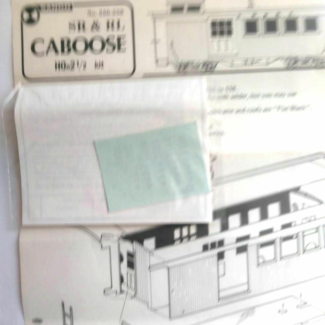 珊瑚模型　HOナロー(9mm)S.R.&R.L.　 CABOOSE　Bキット#1