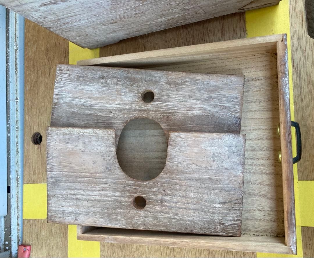 三味線　二丁立て箱