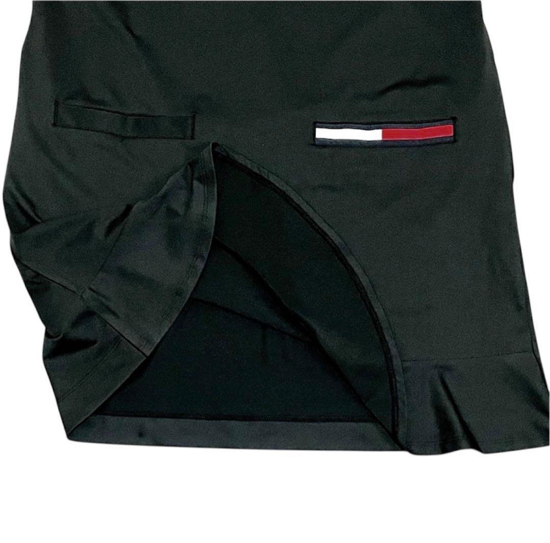 新品❗️ トミーヒルフィガーゴルフ M 半袖モックネックワンピース ブラック