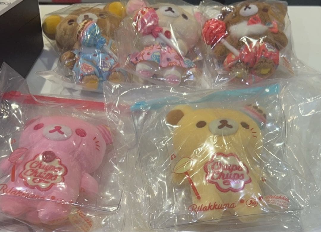 リラックマ×チュッパチャップス ぬいぐるみ5点セット