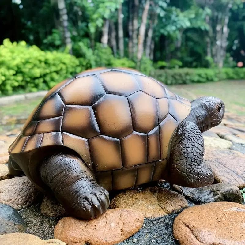 【輸入品】オブジェ 亀 癒し リアル 造形 かわいい インテリア 置物