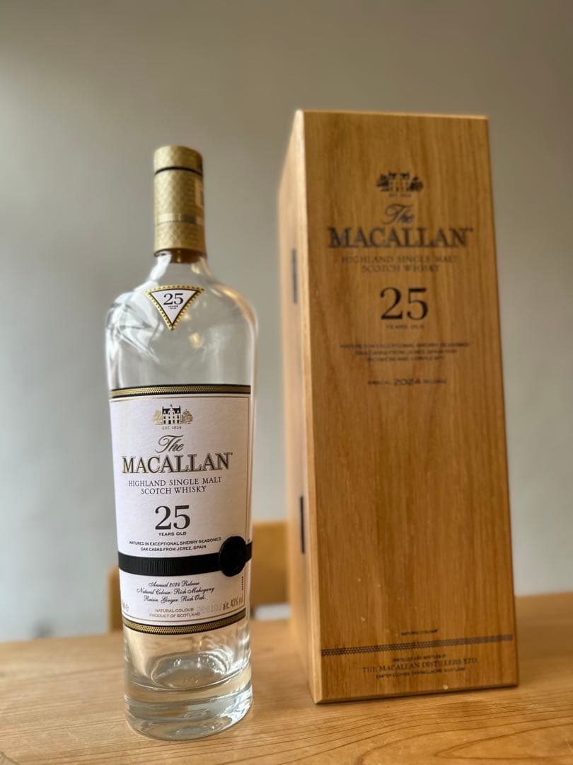 【箱と瓶のみ】マッカラン25年　The Macallan 25