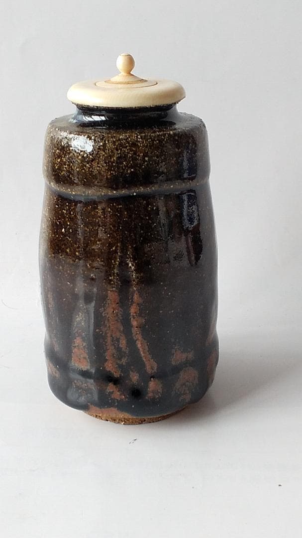 albus朝鮮唐津 茶入徳沢守俊仕覆駱駝文いちご手錦利休緞子茶道具共箱新品