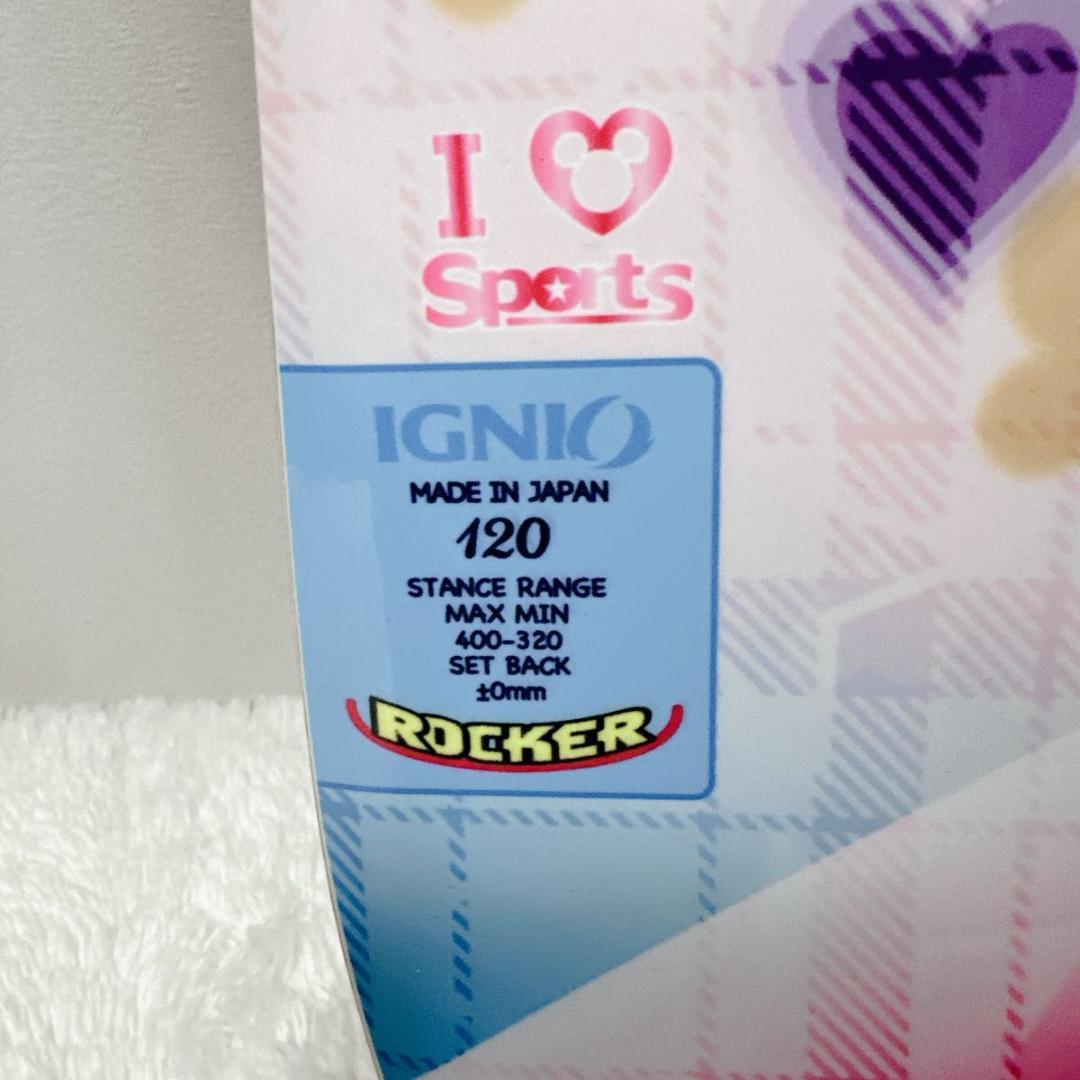 スノーボード キッズ スノボ IGNIO イグニオ ボード 板 ミニー かわいい