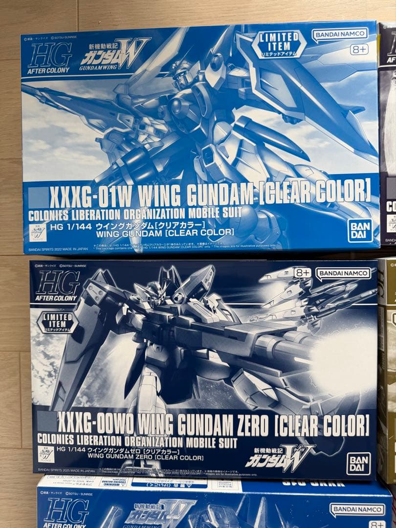HG 1/144 ガンプラ ガンダムW クリアカラー 6体セット