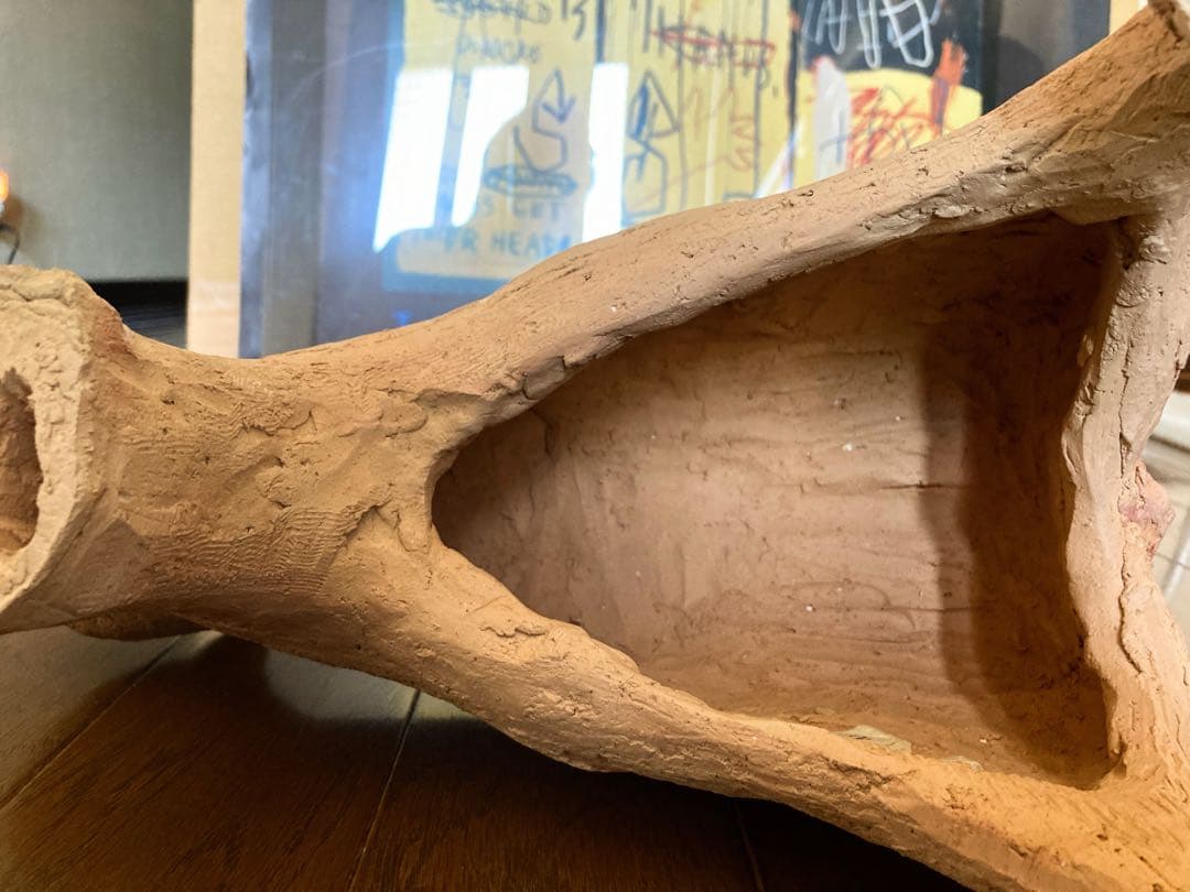 ◇猫のオブジェ 赤茶色 テラコッタ造り 一点物◇