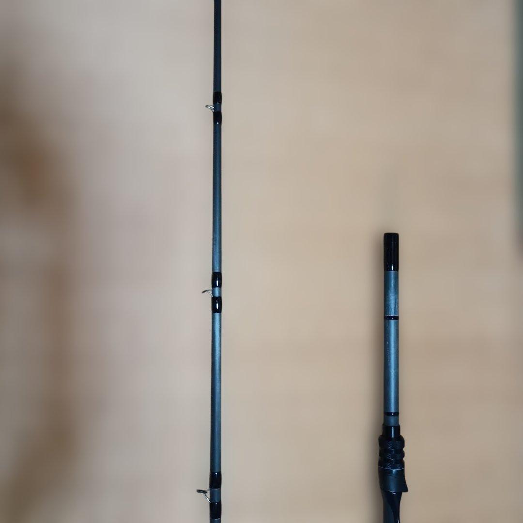 UNEXPLORED バスロッド カーボン製 ロッドケース付き　ジャンク品