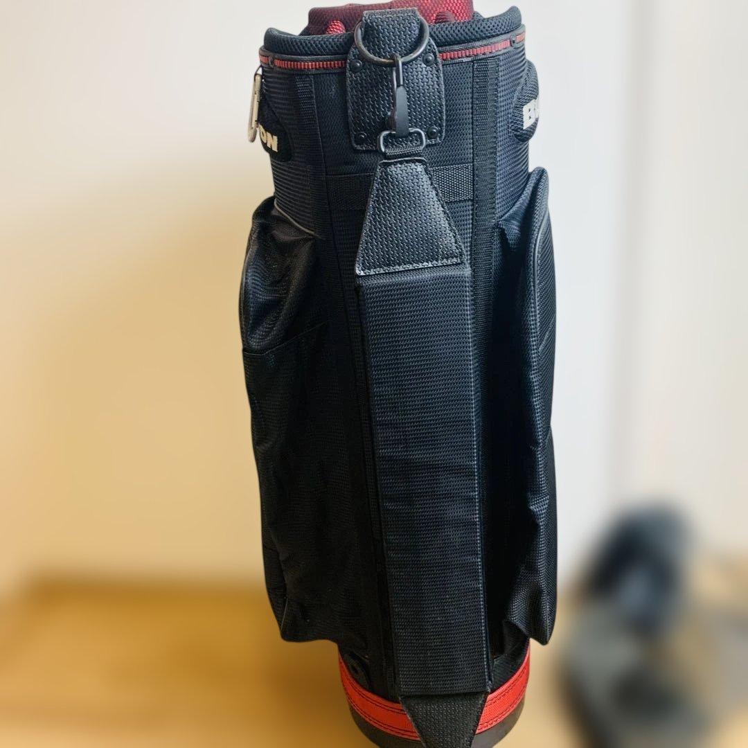 BURTON バートン ゴルフ キャディバッグ フード付き レッド ブラック