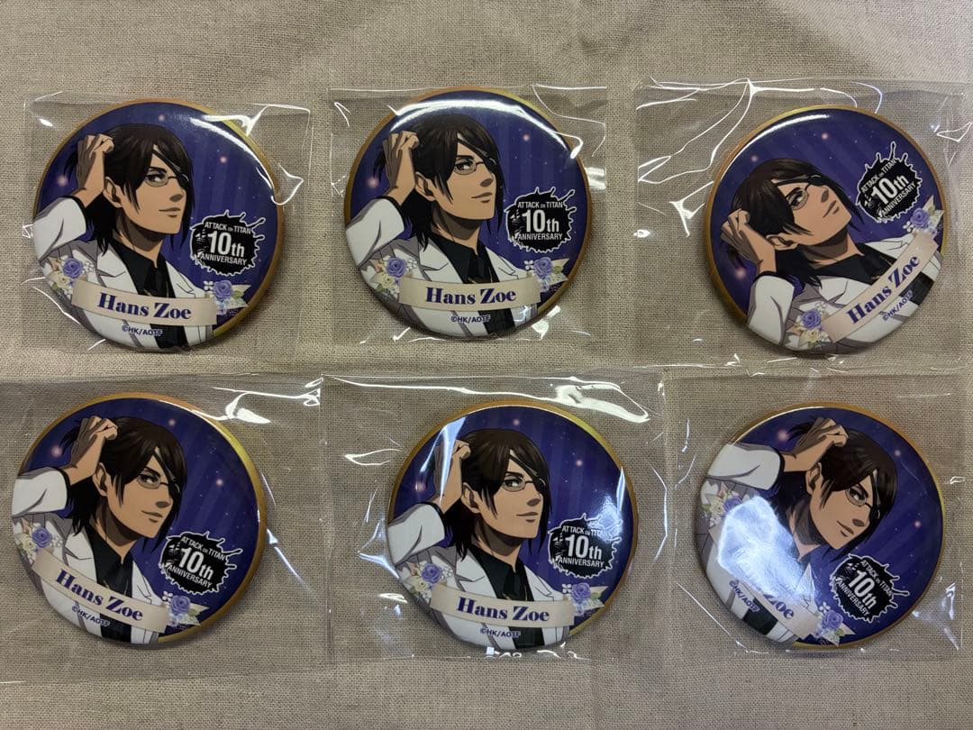 進撃の巨人 ハンジ 缶バッジ18点セット