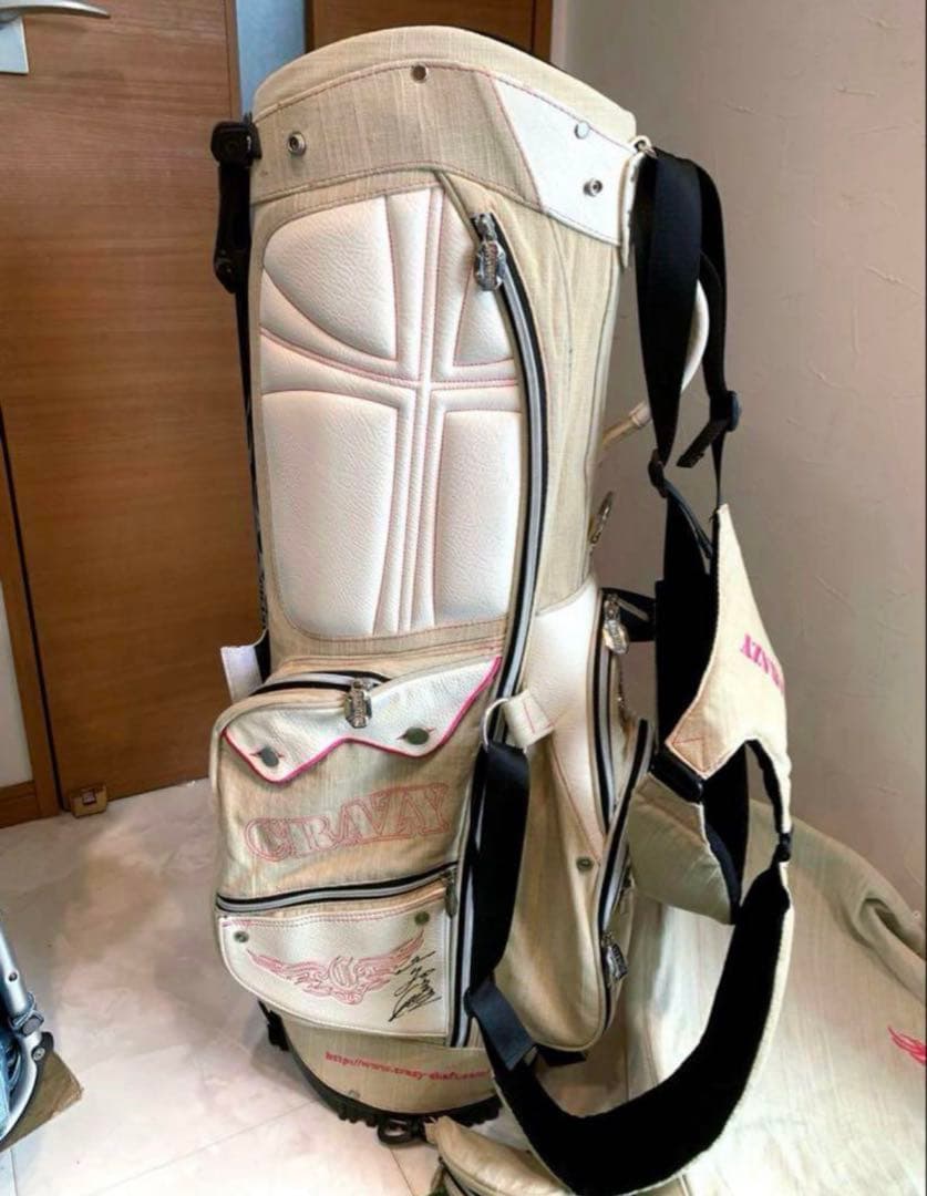 Mino　CRAZY キャディバッグ ホワイト