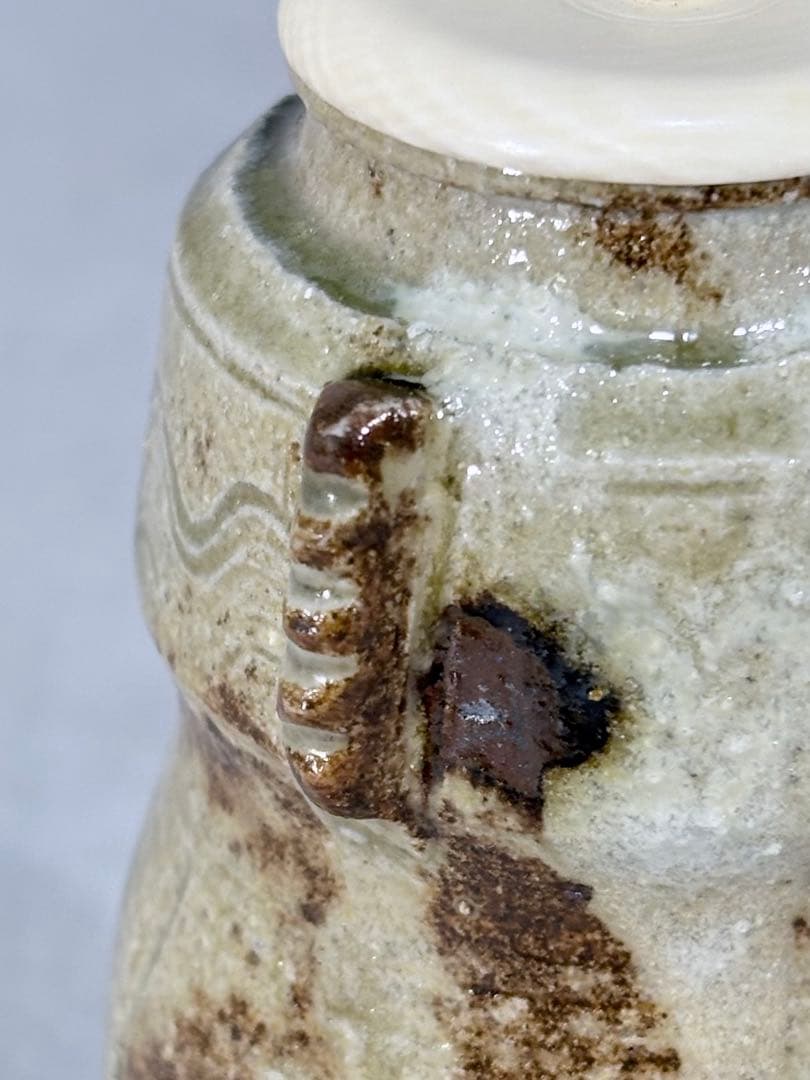 加藤弥右衛門作　美濃伊賀茶入　美品　共箱　茶道具　送料込