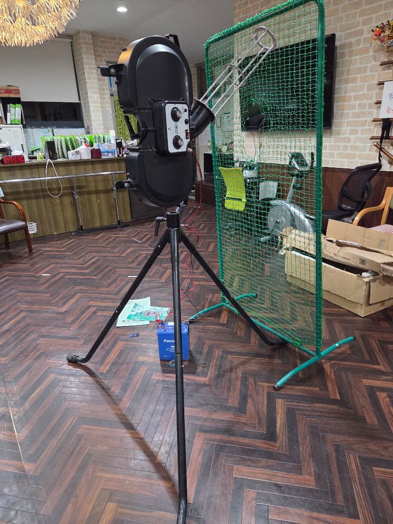 2ホイール式ピッチングマシン バッテリーセット付属 野球 バッティングマシン