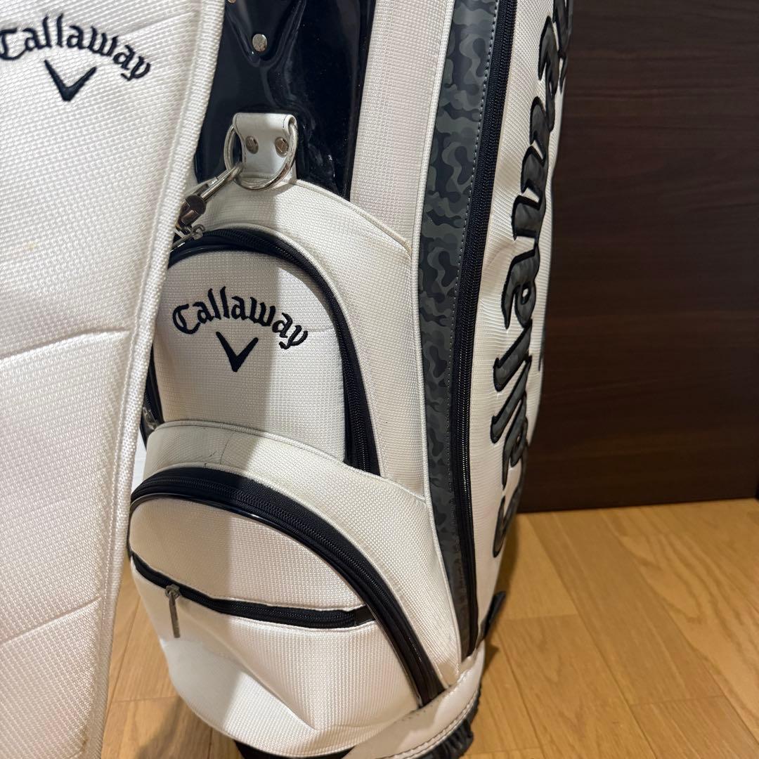 Callaway カモフラ柄 キャディバッグ ゴルフバッグ ホワイト ブラック
