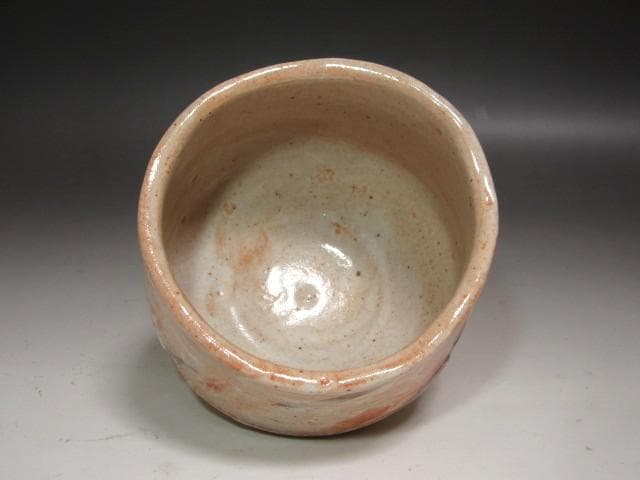 ☆　加藤唐九郎　志野茶碗　「松雪」　温もりを感じる一品です☆y548