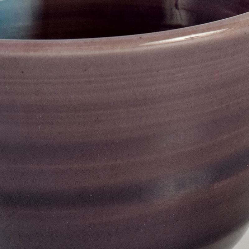 バラ 九谷焼　三代徳田八十吉　徳田正彦作　ぐい呑　共箱　V　9096