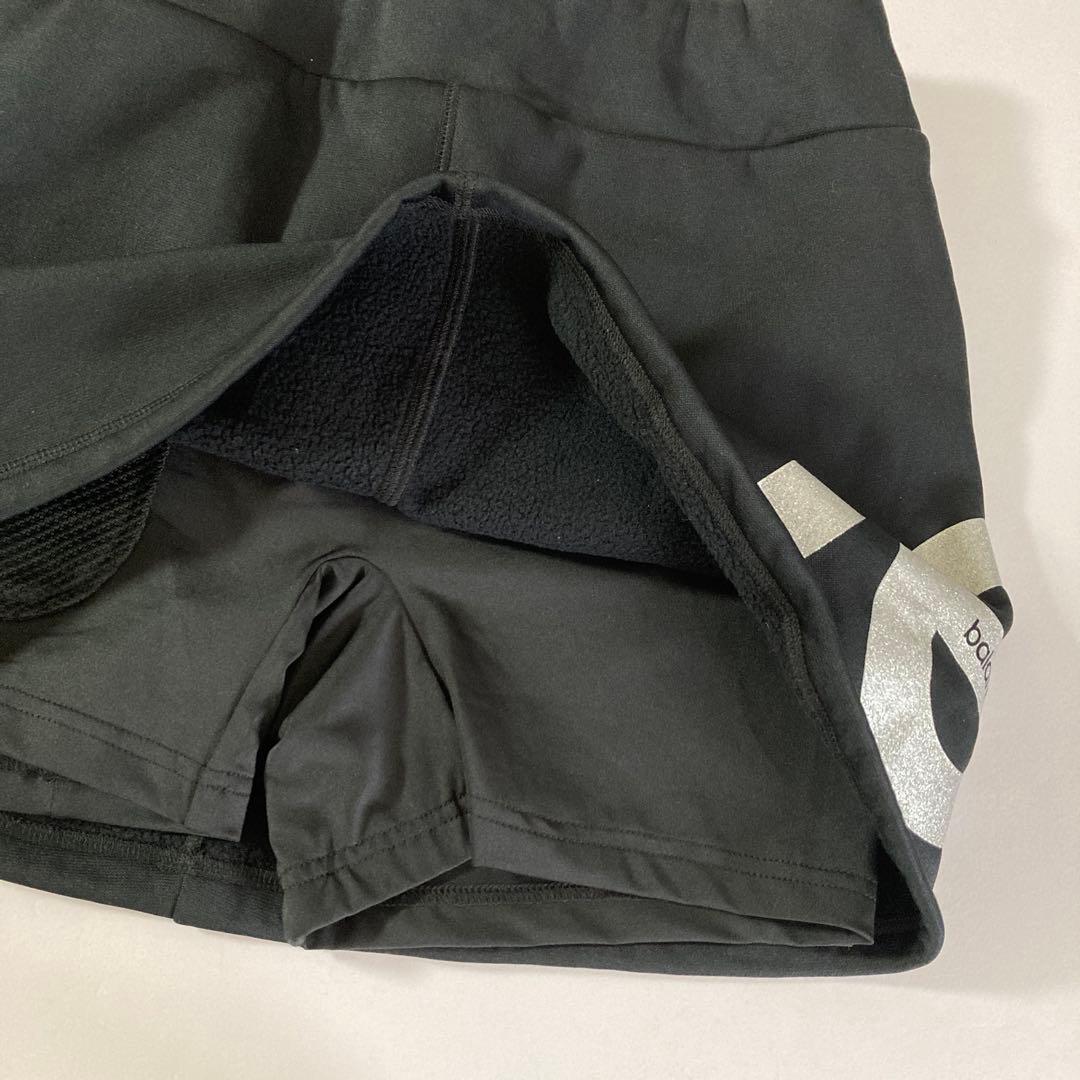 新品　ニューバランスゴルフ　レディース　裏起毛　インナー付きスカート　黒ブラック