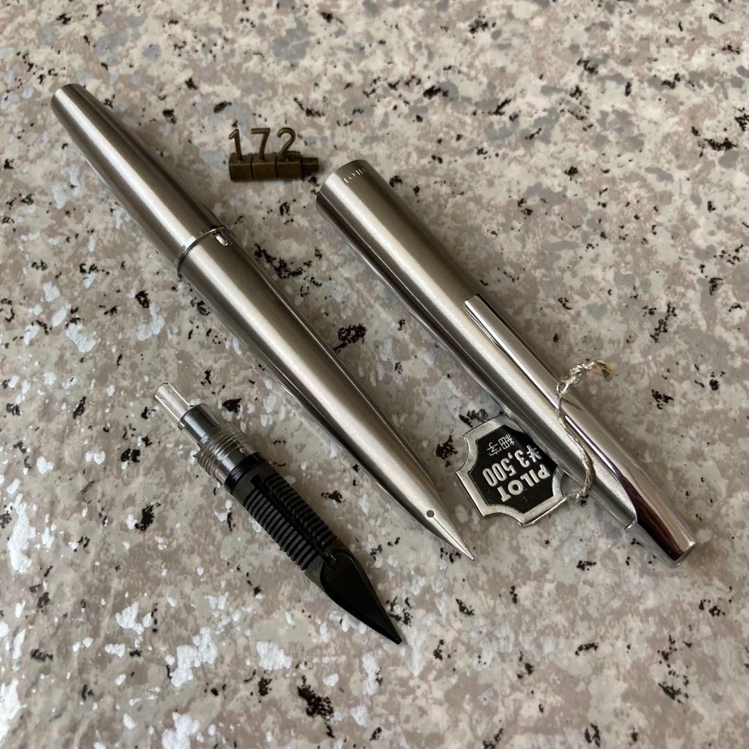 #172 未使用品 万年筆 レア パイロット PILOT μ ミュー 初期モデル
