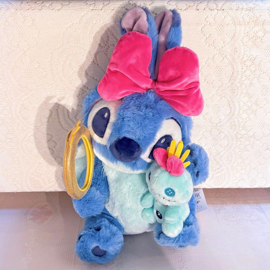 ディズニーストア　スティッチ＆スクランプ ぬいぐるみ Ribbon Stitch