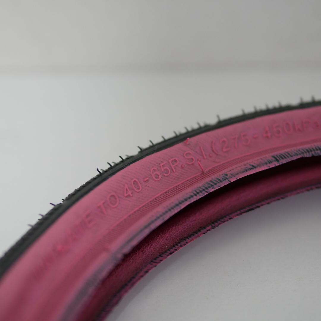 ピンク　14インチ　タイヤ　チューブ　14*1.5　1台分　ダホンＫ3