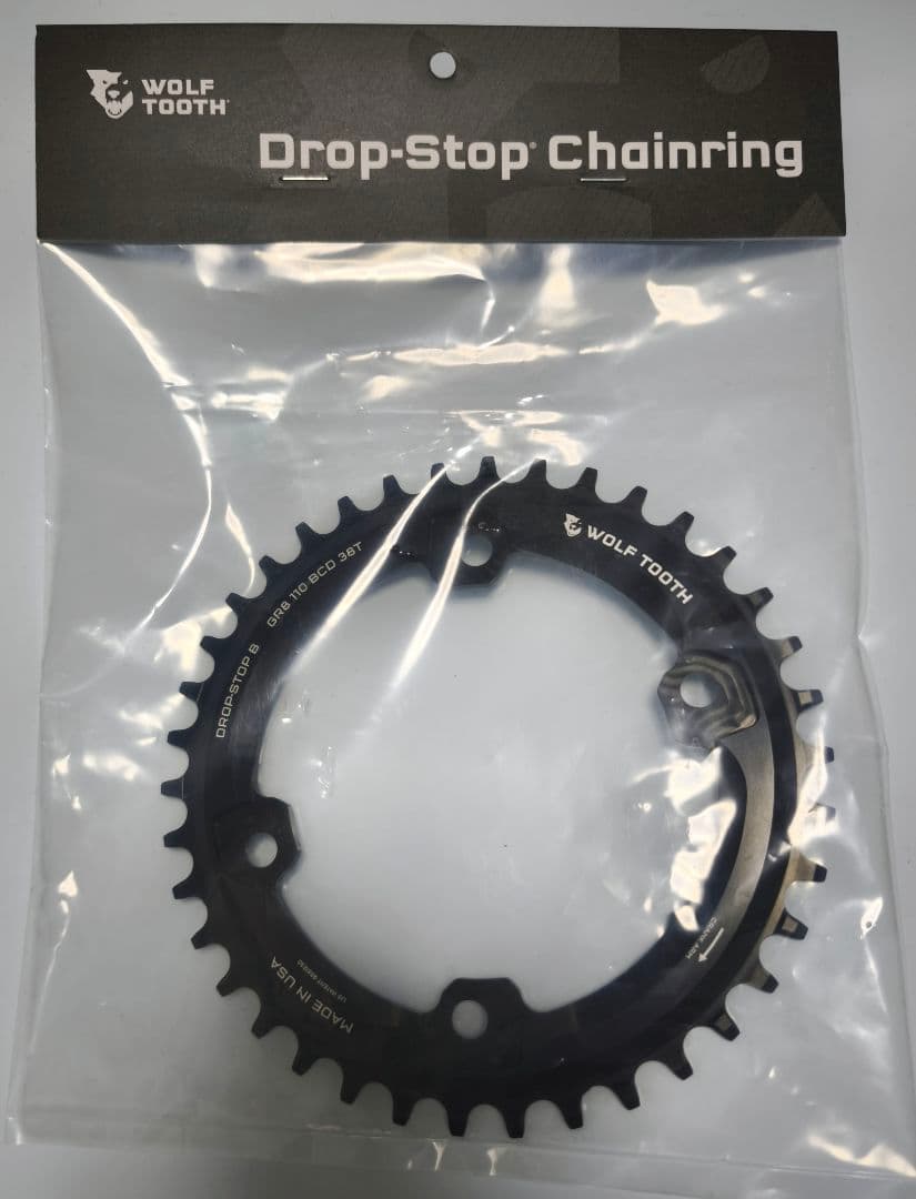 WOLFTOOTH DROP-STOP GRX用チェーンリング 38T