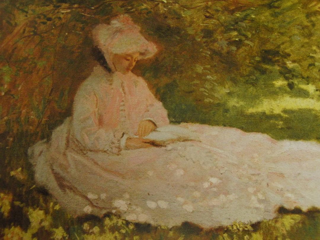 クロード・モネ、「Springtime」、厳選、希少大判画集・額装画、人気作品