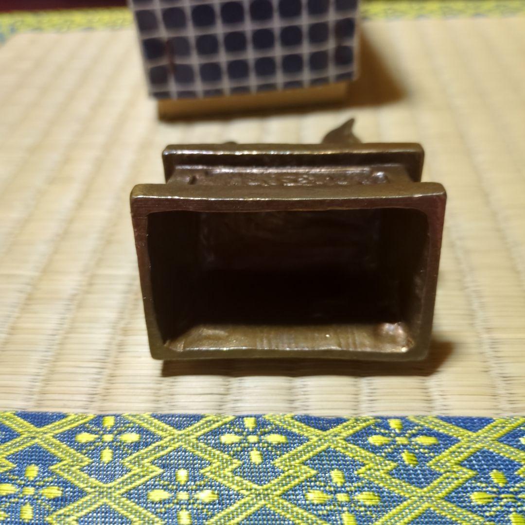 高岡銅器、伝統工芸品 稲荷一対紙箱付き