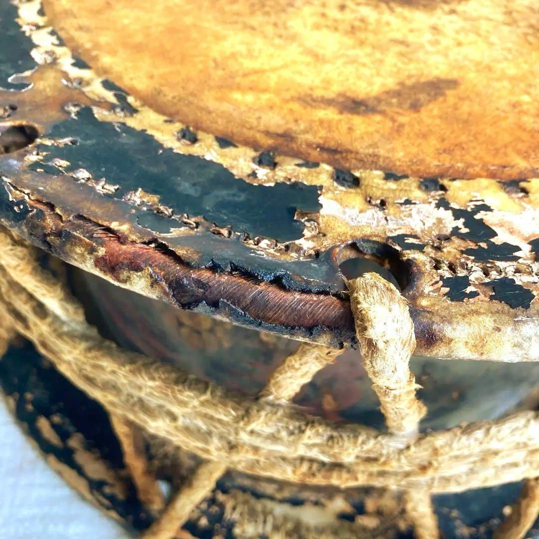 和太鼓　締太鼓　蒔絵胴　アンティーク　骨董