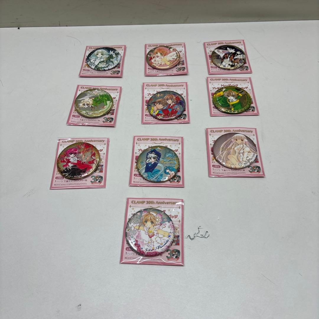 中古品 CLAMP ジュエリー缶バッジ 10種 コンプリート