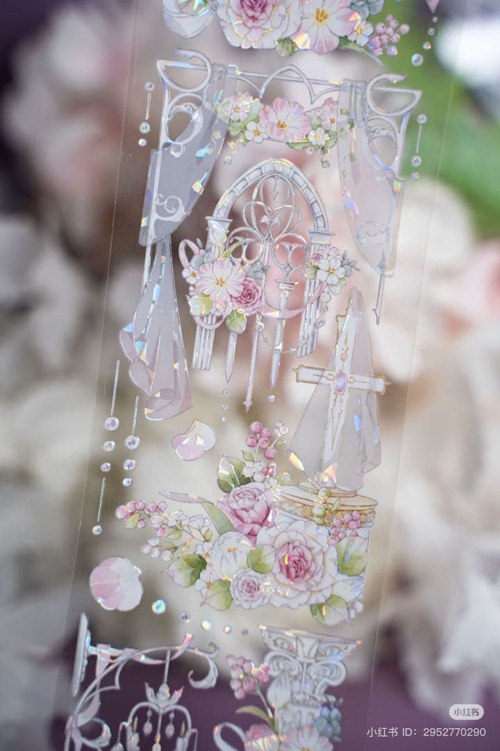 Hoshi奶芙《蜜恋花园》海外マスキングテープ　マステ 【2090】