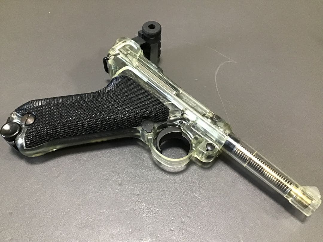 タナカ P08 スケルトン マガジン2個＋ブラックグリップ＋ハードケース付