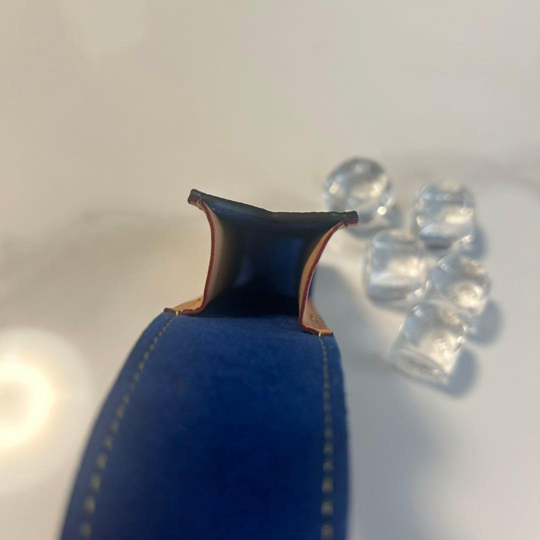 【ほぼ未使用/美品】Louis Vuitton レザーケース&モノグラム柄ダイス