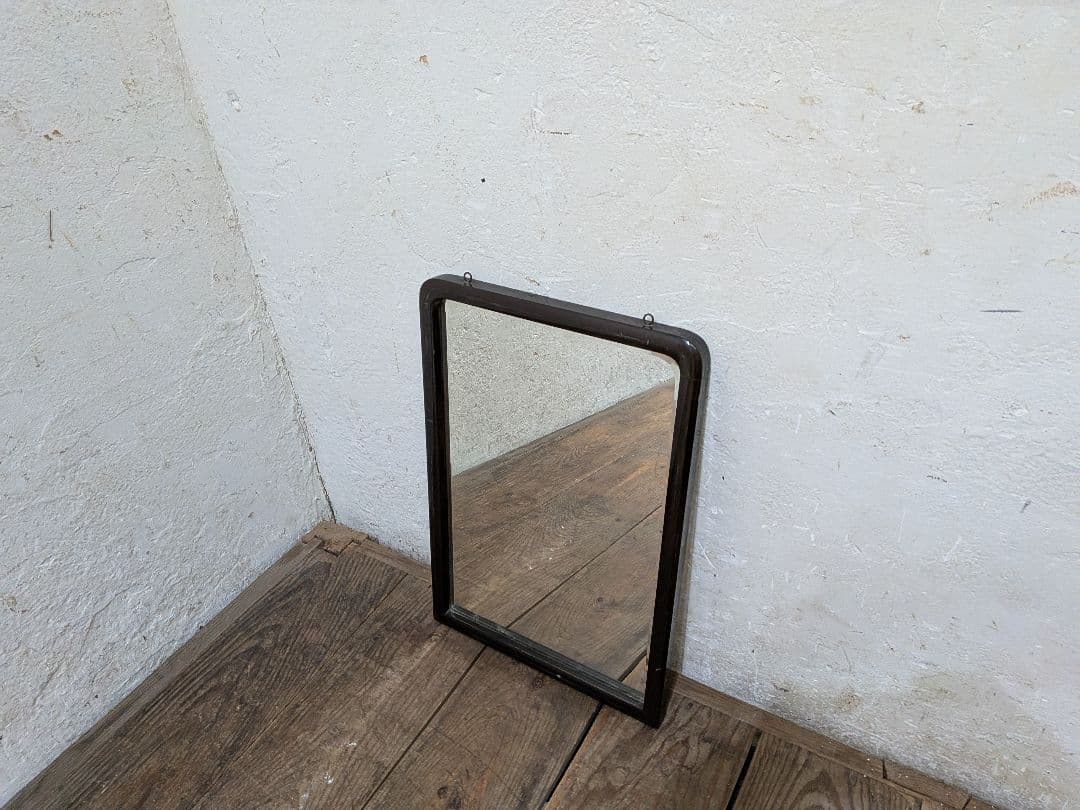 1125 ②アンティーク　大正浪漫　ウォールミラー　壁掛け式　鏡　姿見　レトロ