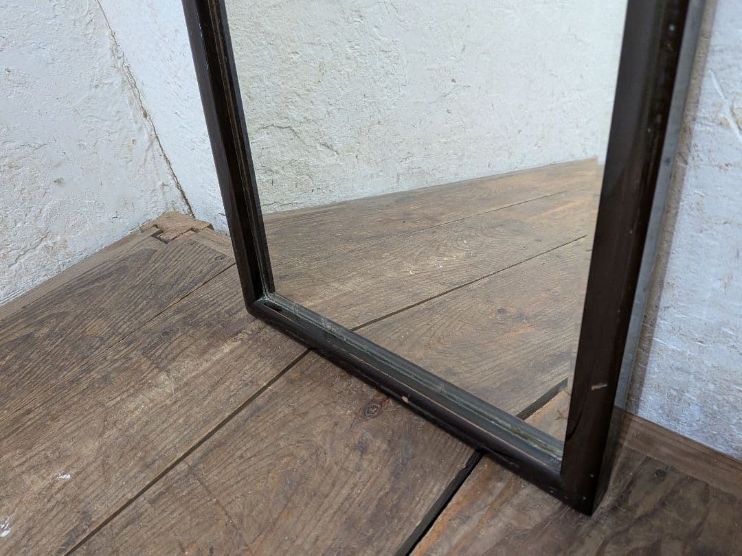 1125 ②アンティーク　大正浪漫　ウォールミラー　壁掛け式　鏡　姿見　レトロ