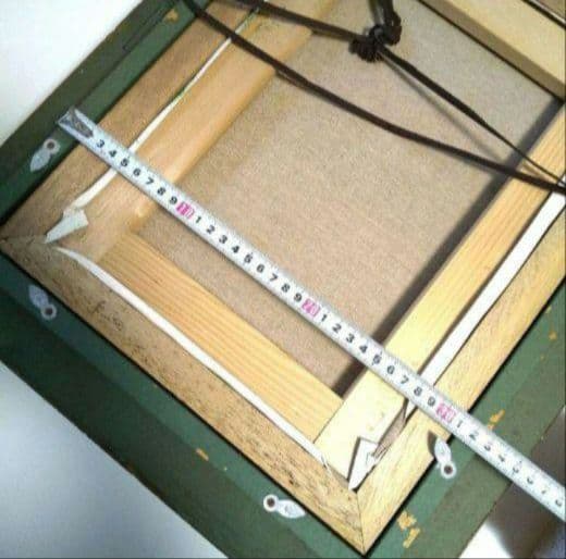 油彩画＆額縁【 F4 】ヴィンテージ アンティーク額縁