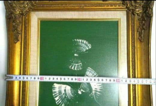 油彩画＆額縁【 F4 】ヴィンテージ アンティーク額縁