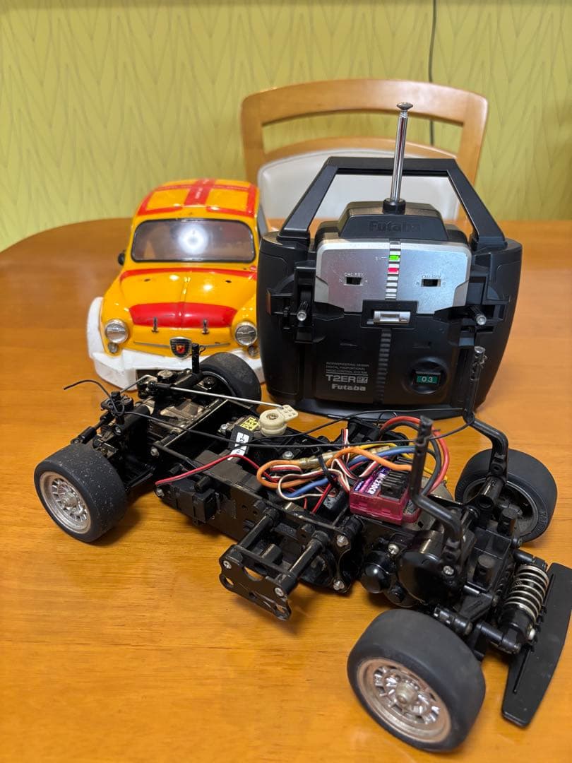 値下げ‼️タミヤ　ラジコン　フィアットアバルト　メカ付きセット
