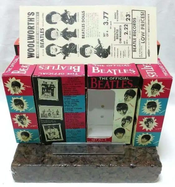 ビートルズ NEMS公認レムコ人形♣HENRI BENDELディスプレイセット