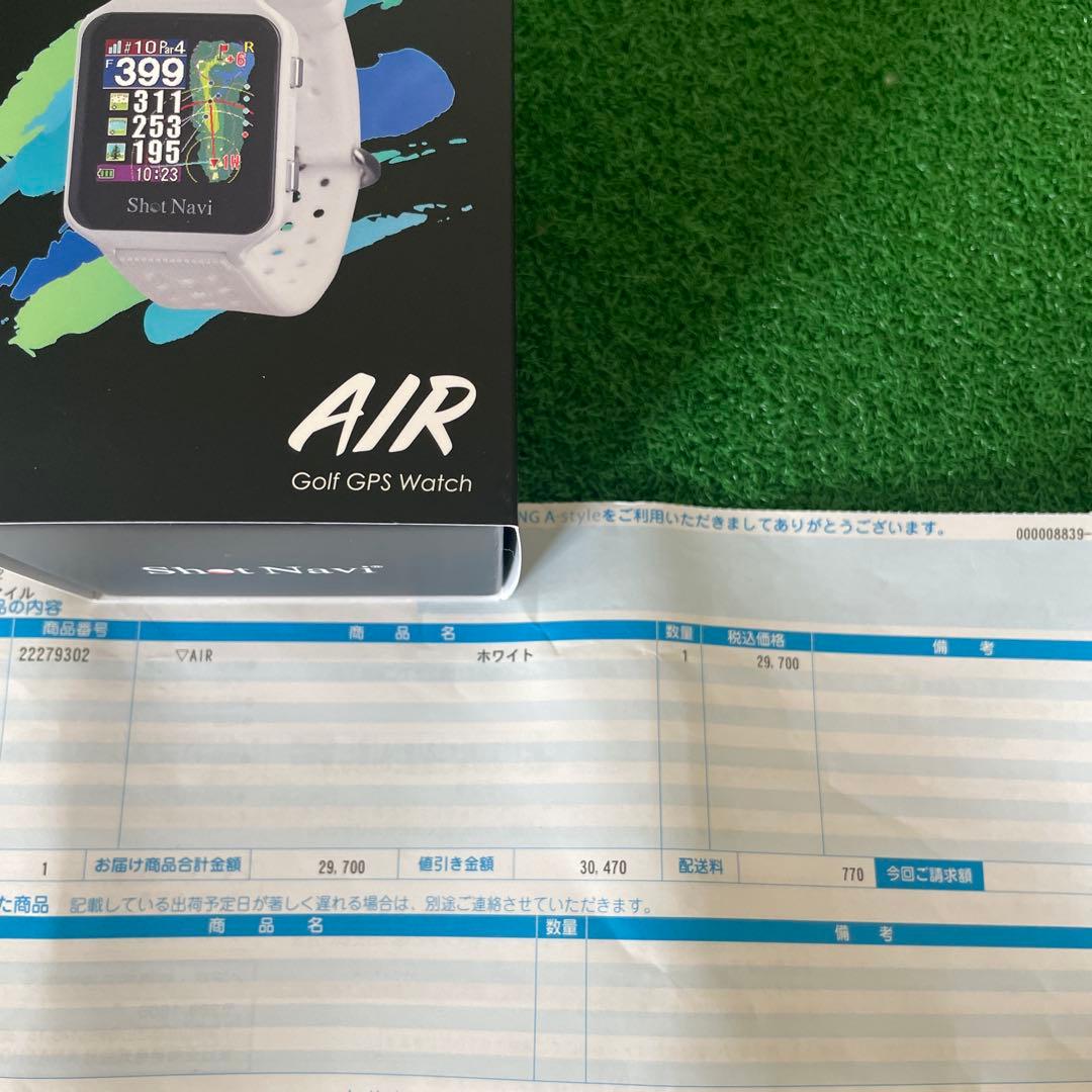 Shot Navi AIR(ショットナビ) ホワイト タッチパネル