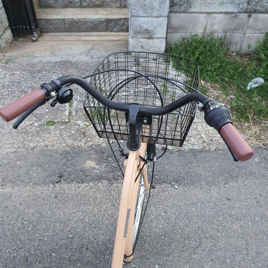 ママチャリ シティサイクル 前面バスケット付き