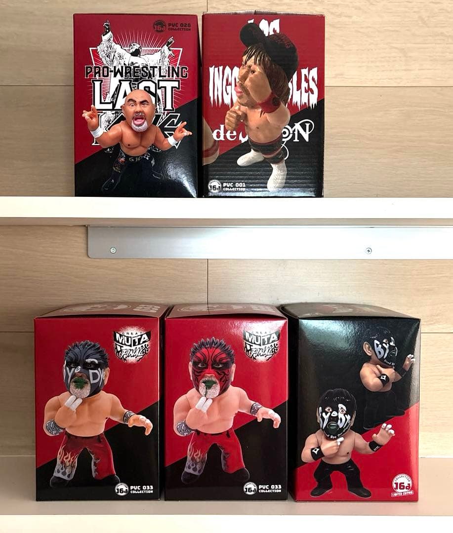 プロレス　ソフビ　フィギュア　武藤敬司　グレートムタ　内藤哲也　限定品　レア