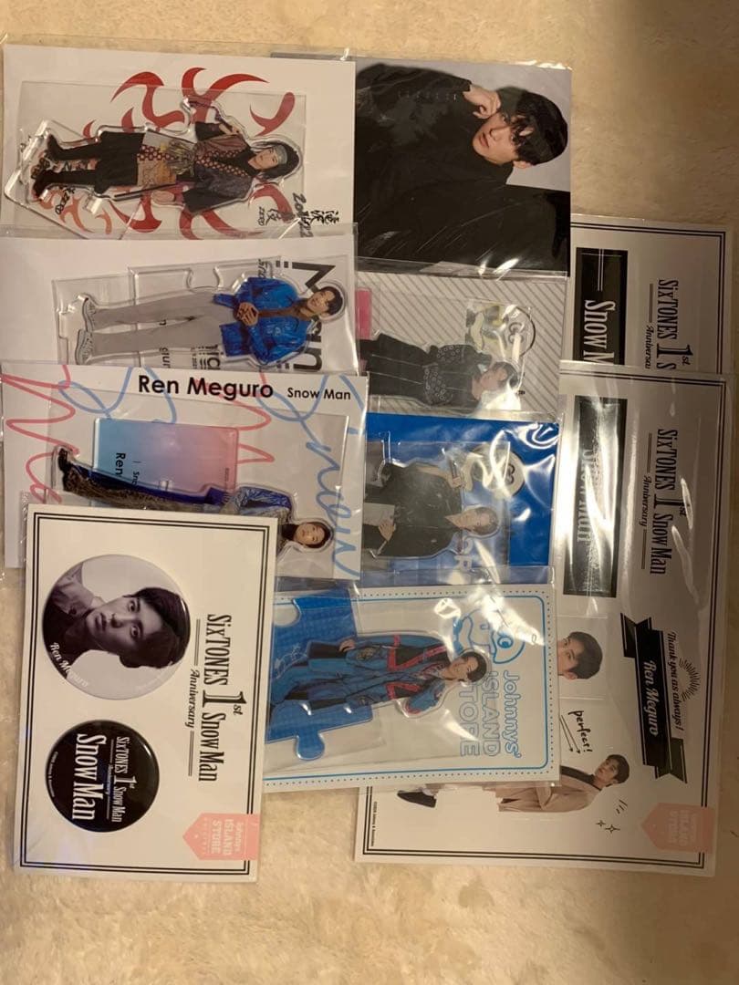 目黒蓮　アクスタ　缶バッチ　シール　フォトまとめ売り