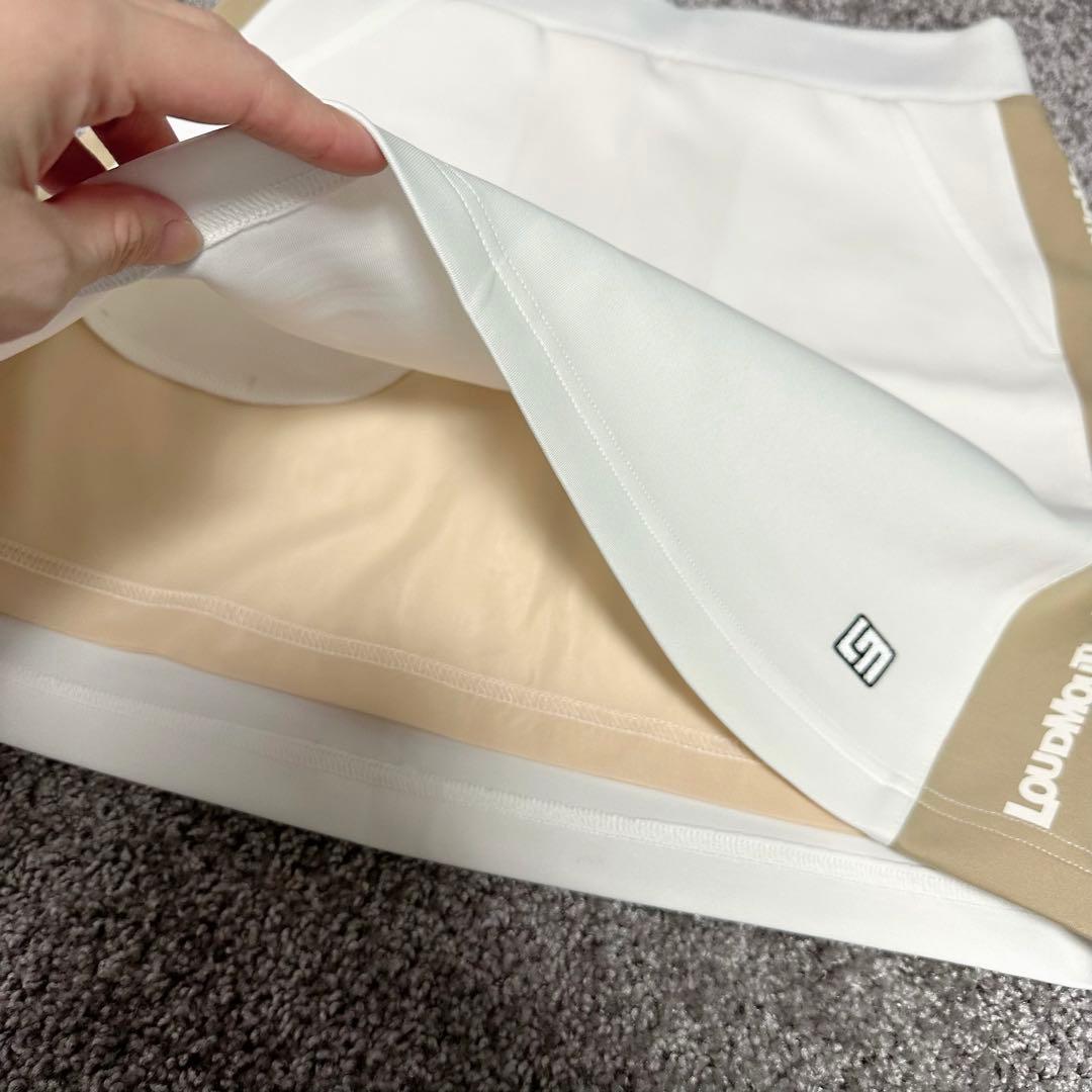 【値下げ不可】ラウドマウス ホワイト×ベージュ セットアップ S