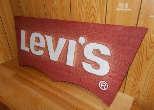 リーバイス・木製看板・店頭用非売品リーバイス木製看板