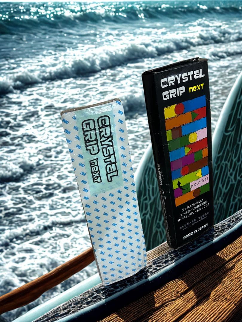 【モカサ】CRYSTAL GRIP next サーフィン用シートワックス