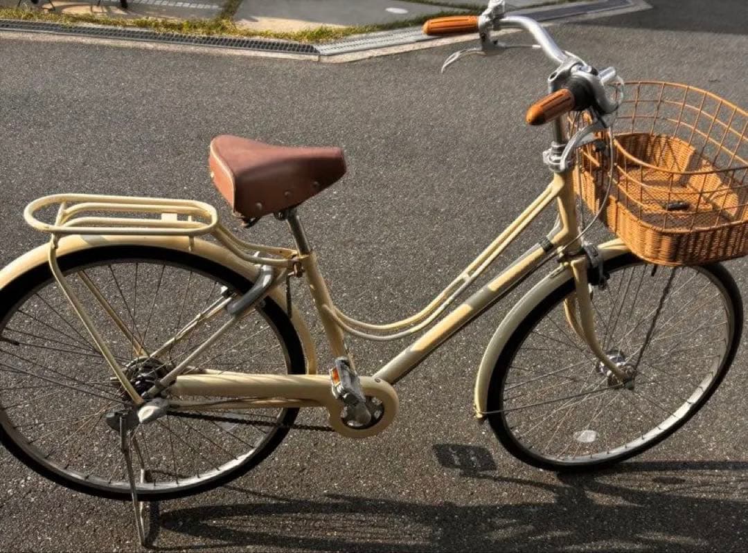 引き取り　ブリヂストン　自転車　本体　カジュナ　ベージュ