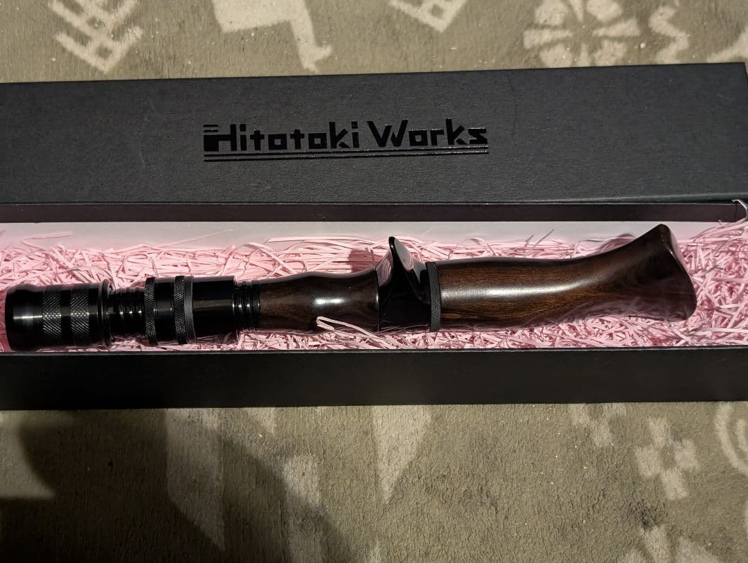 値下げ不可値下げ予定無し完売　ヒトトキワークス　黒壇ガングリップ奇跡の未使用品