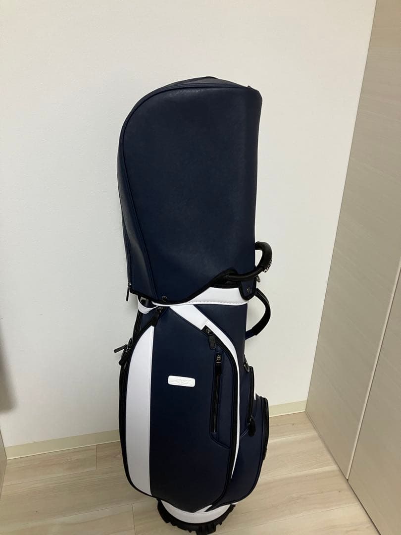 【新品未使用】AXEL ゴルフバッグ ネイビーホワイト